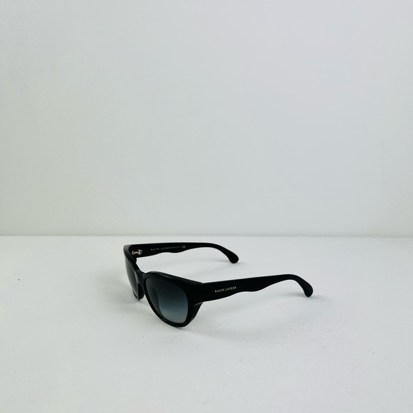 Ralph Lauren RL 8101 Black Cat Eye Statement Black Lens Sunglasses - Picture 7 of 12